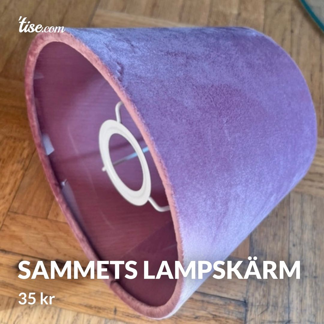 Sammets lampskärm