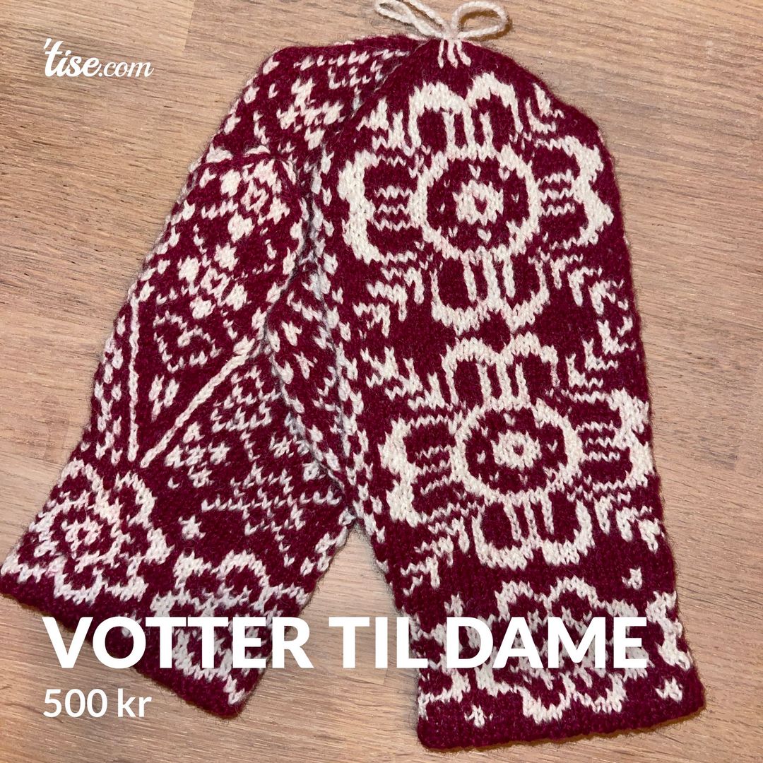 Votter til dame