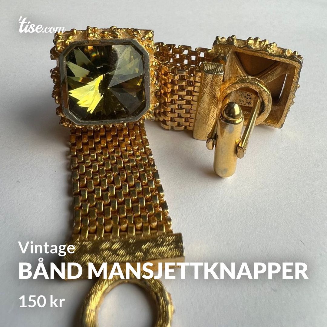 Bånd mansjettknapper