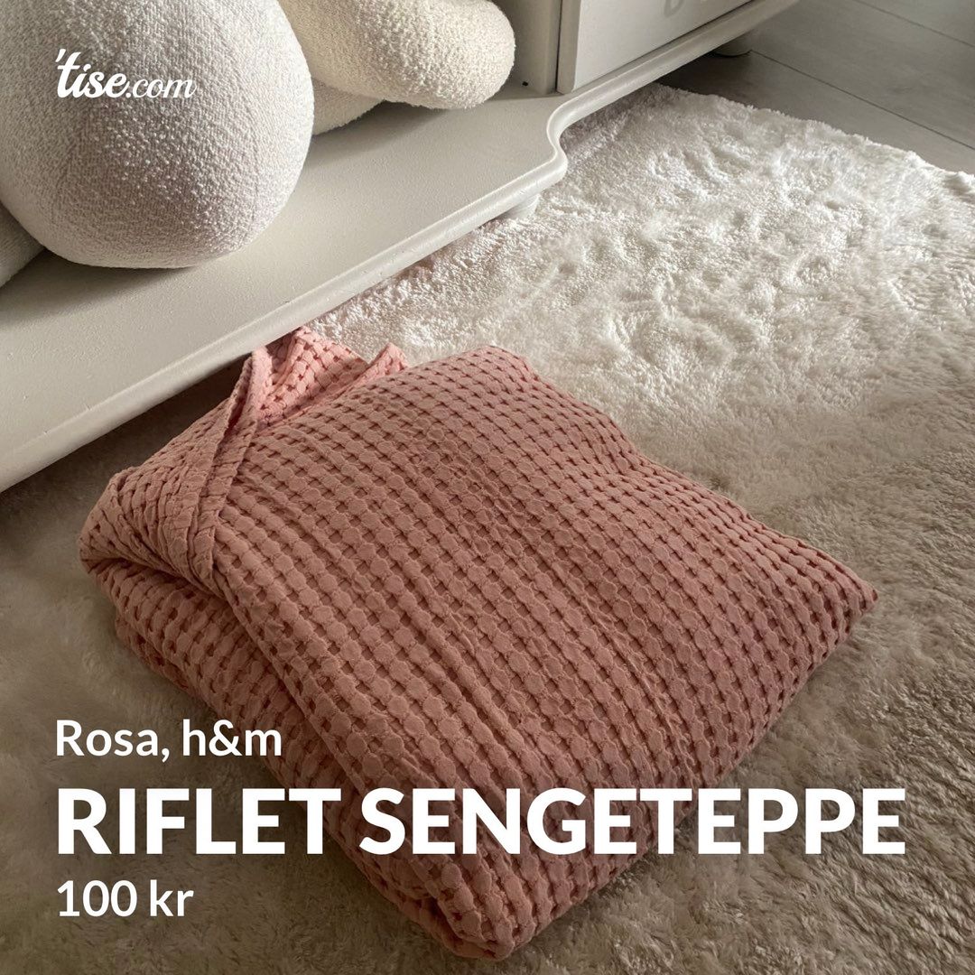 Riflet sengeteppe