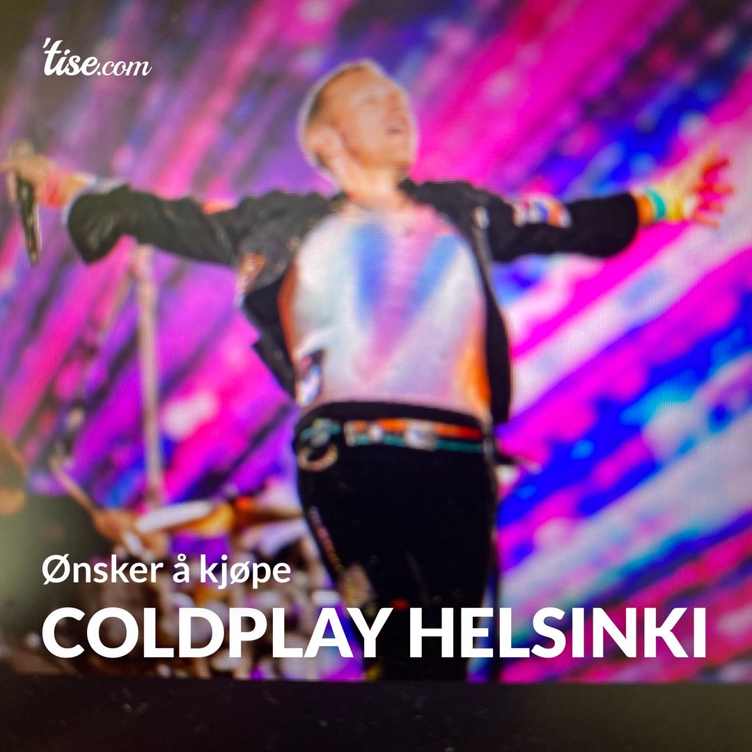 Coldplay Helsinki