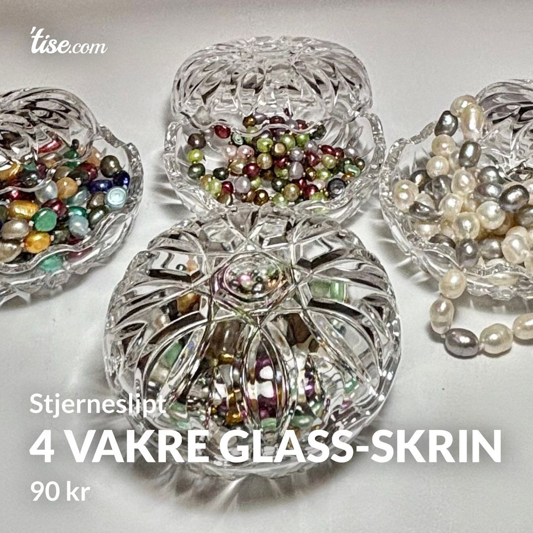 4 vakre glass-skrin