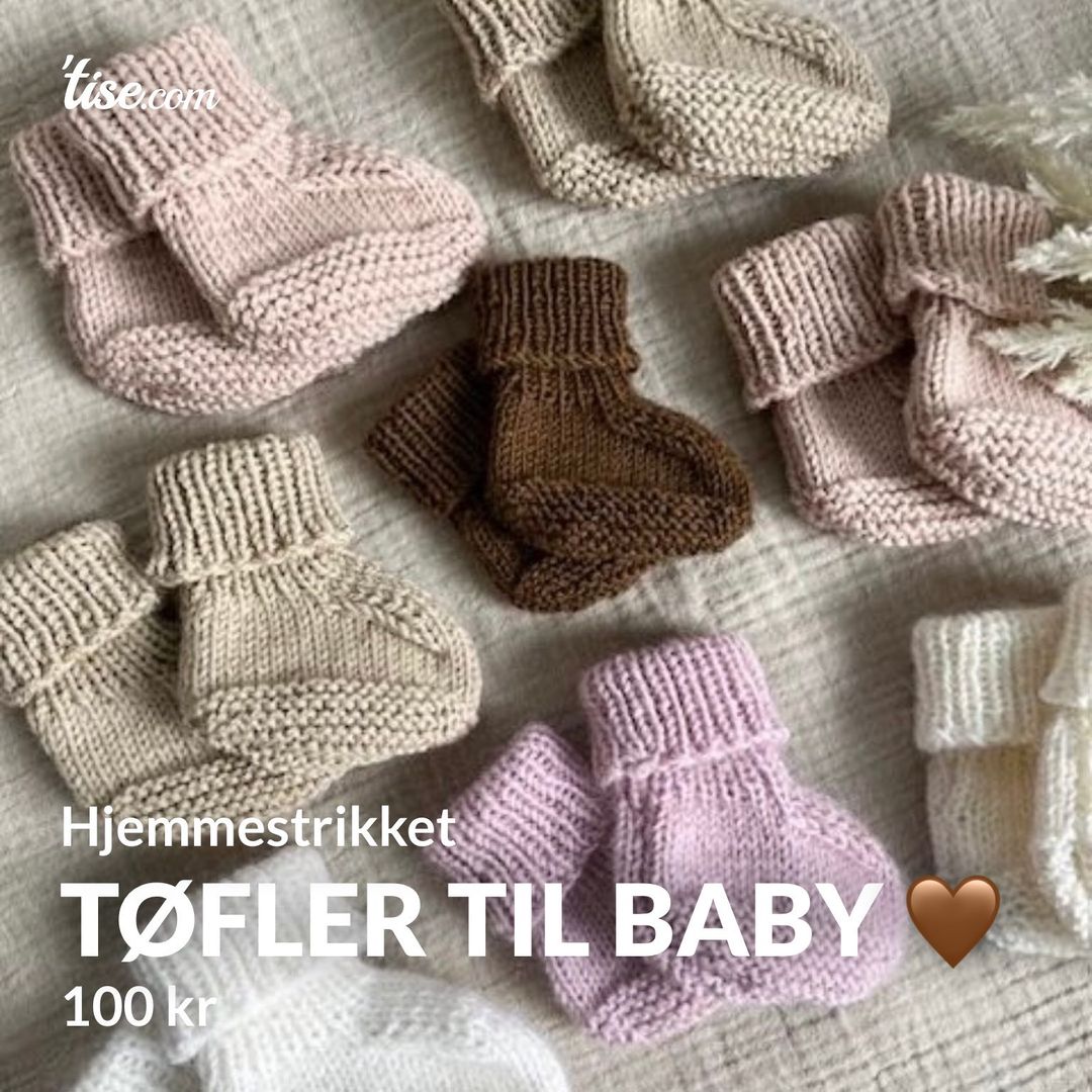 Tøfler til baby 🤎