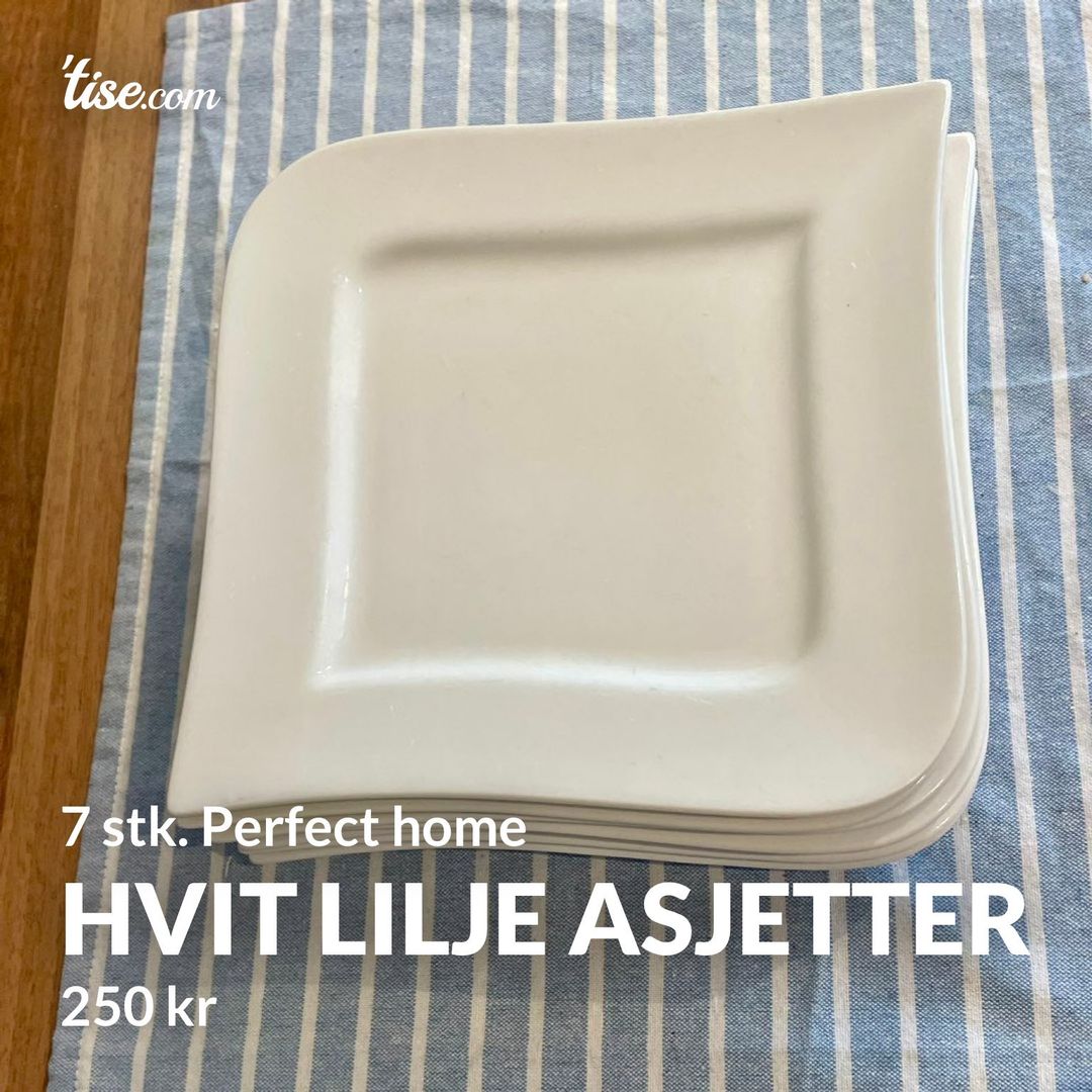 Hvit lilje asjetter