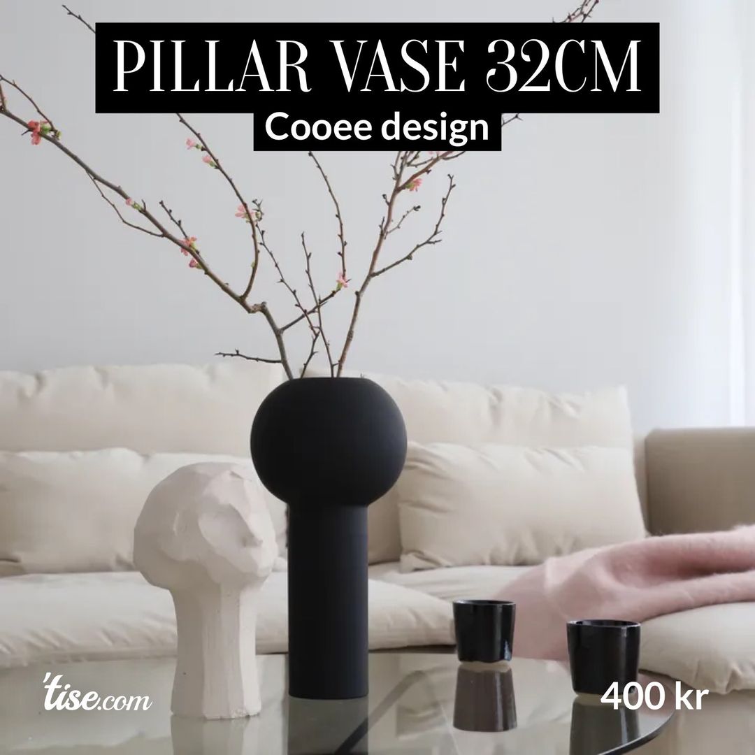 Pillar vase 32cm