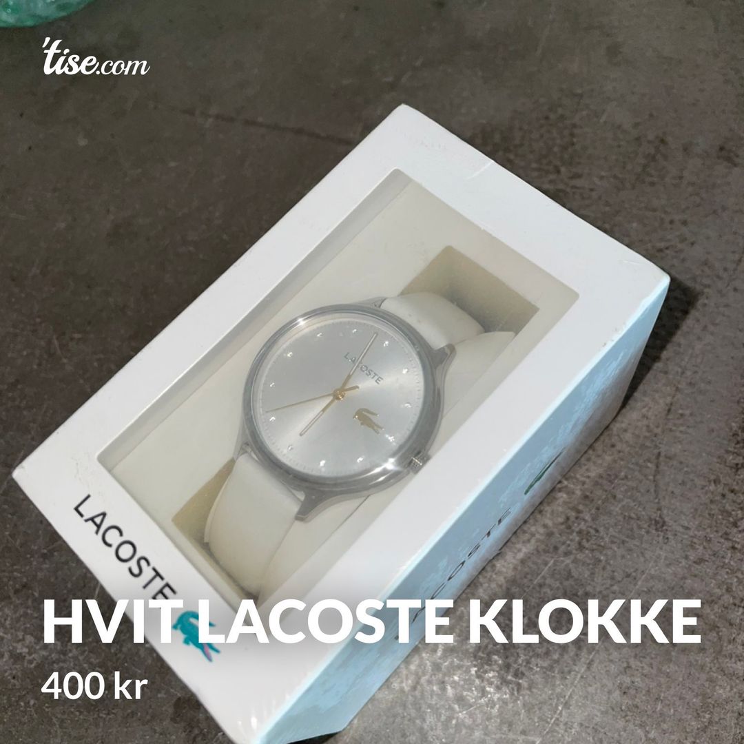 Hvit Lacoste klokke