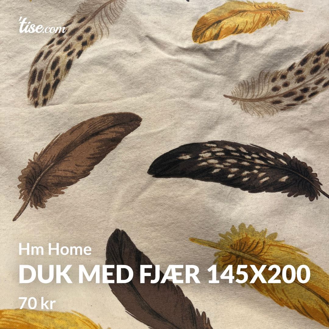 Duk med fjær 145x200