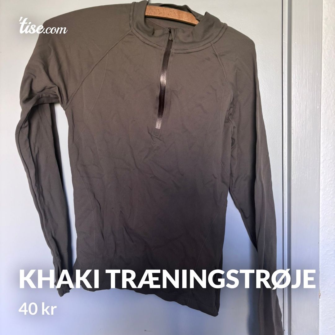 Khaki træningstrøje