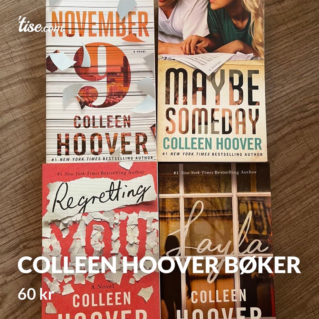 Colleen hoover bøker