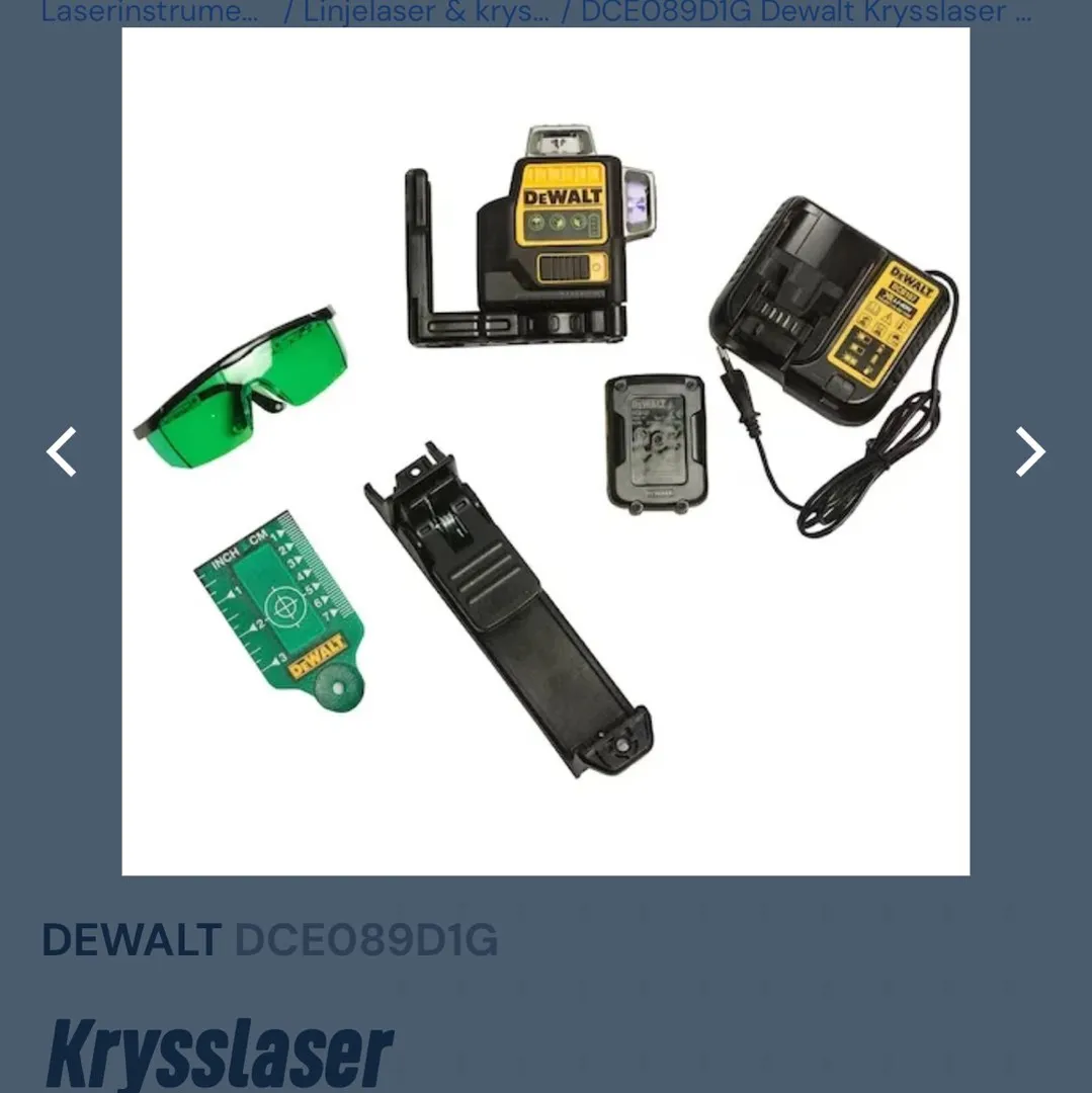 Dewalt krysslaser