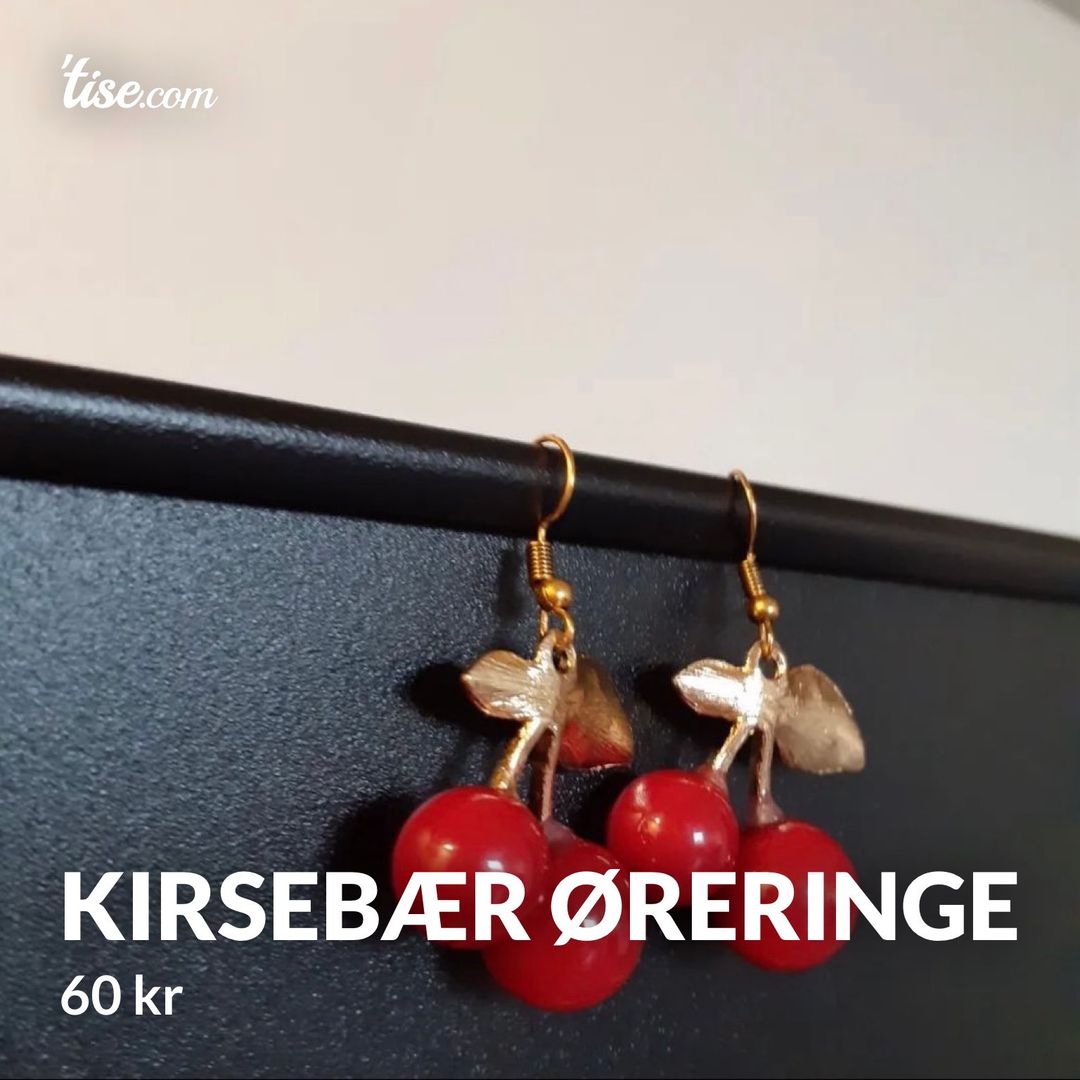 Kirsebær øreringe