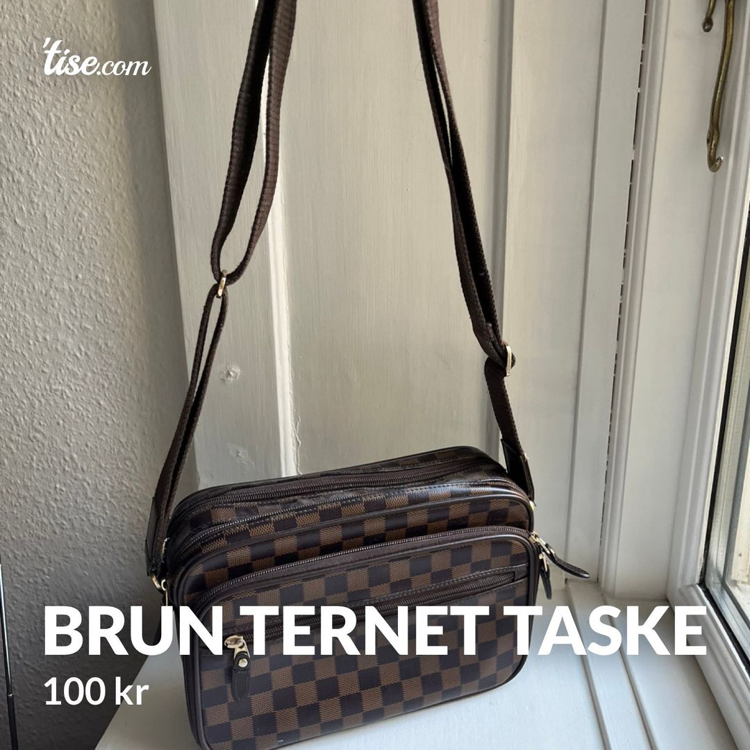 Brun ternet taske