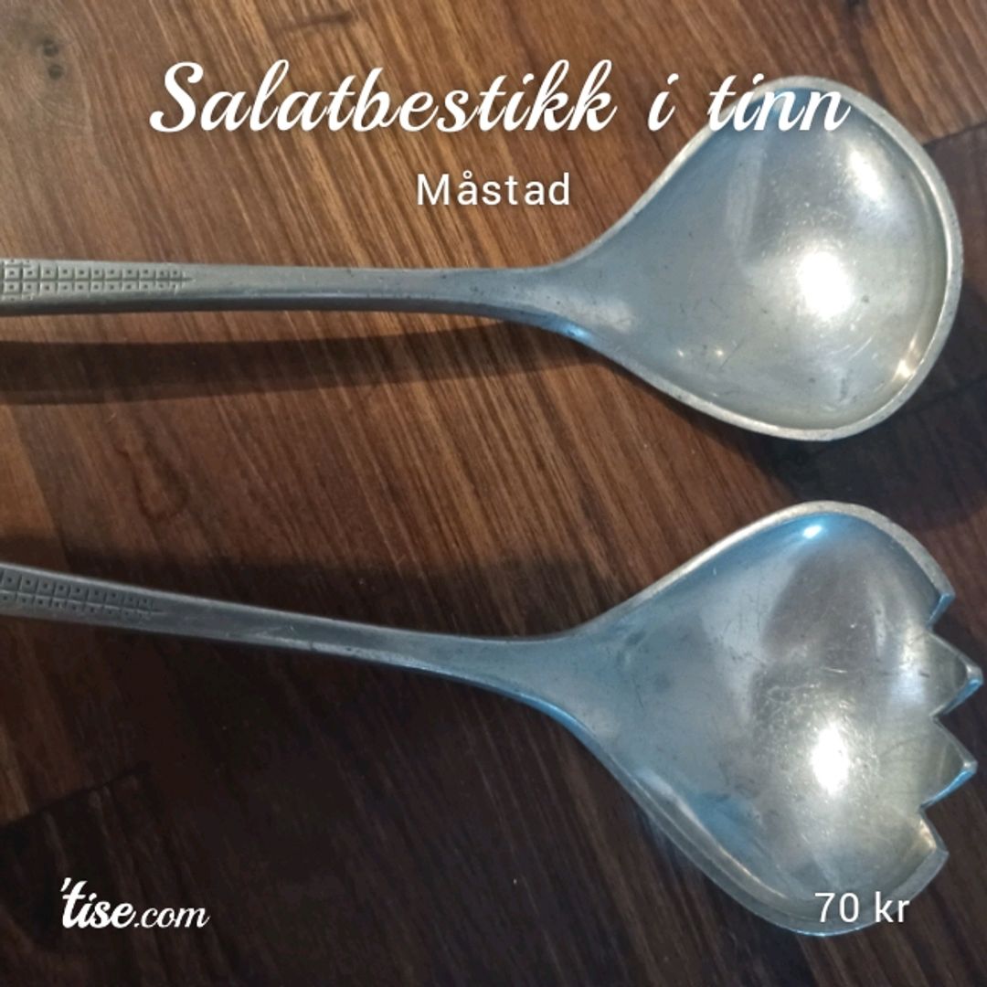 Salatbestikk i tinn