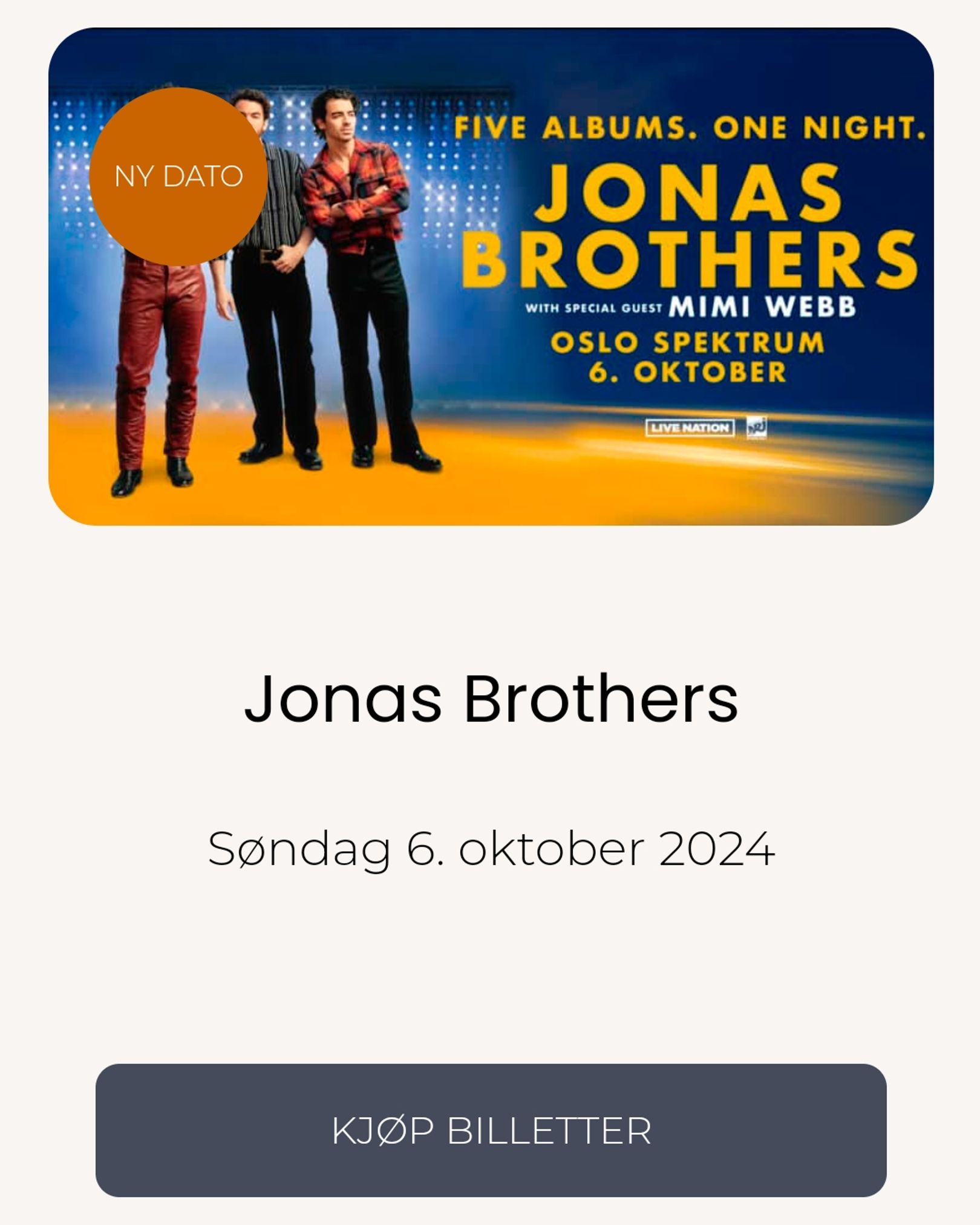 JONAS BROTHERS OSLO