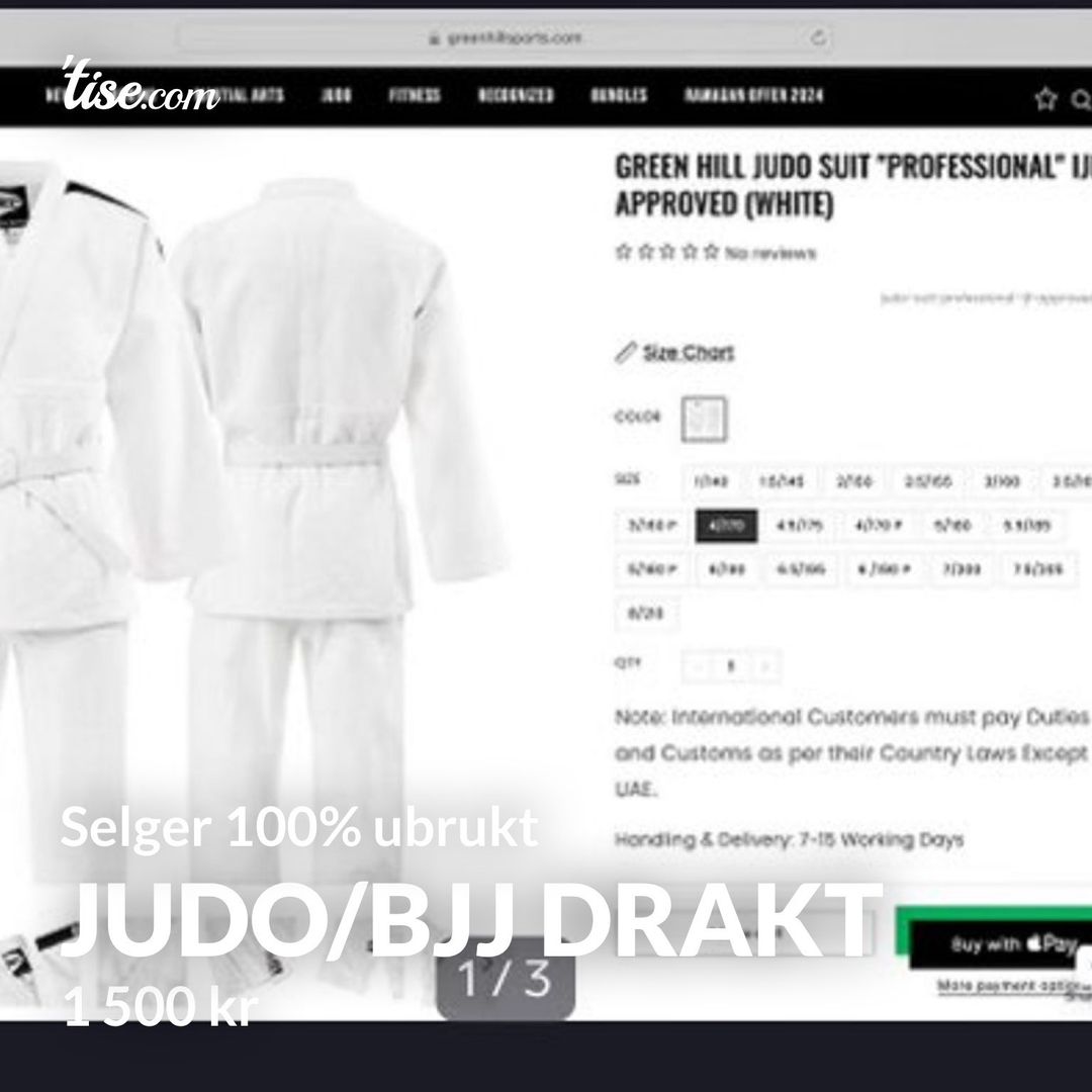 Judo/bjj drakt