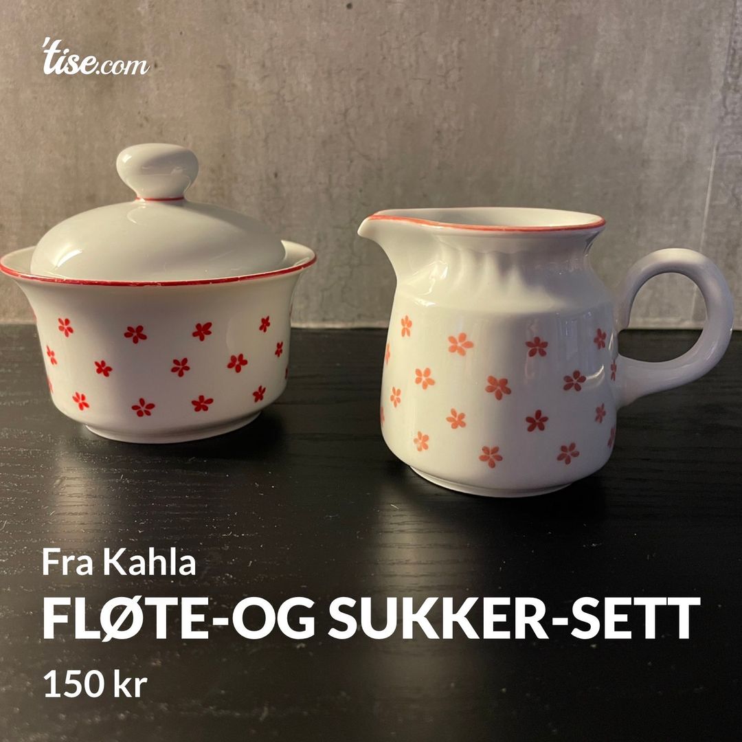 Fløte-og sukker-sett