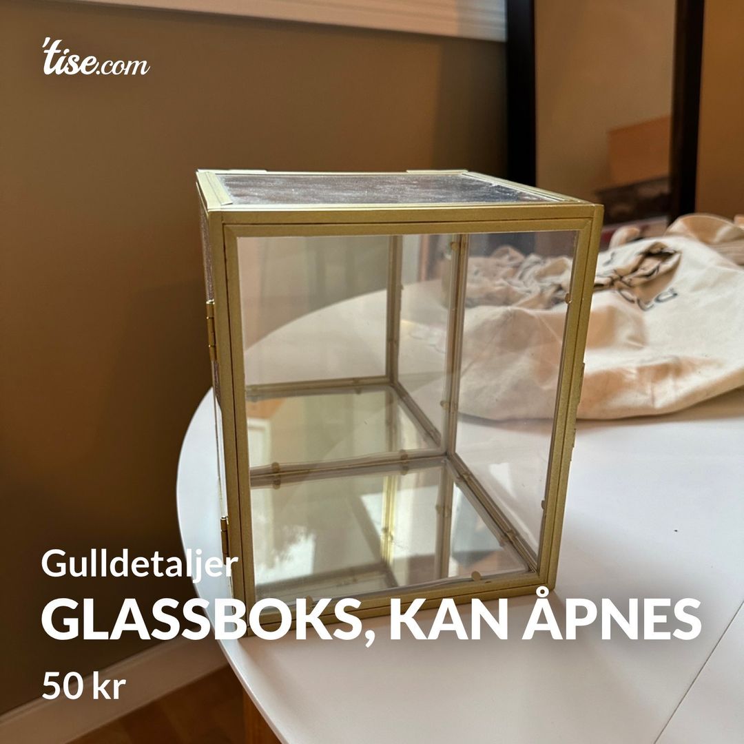 Glassboks kan åpnes