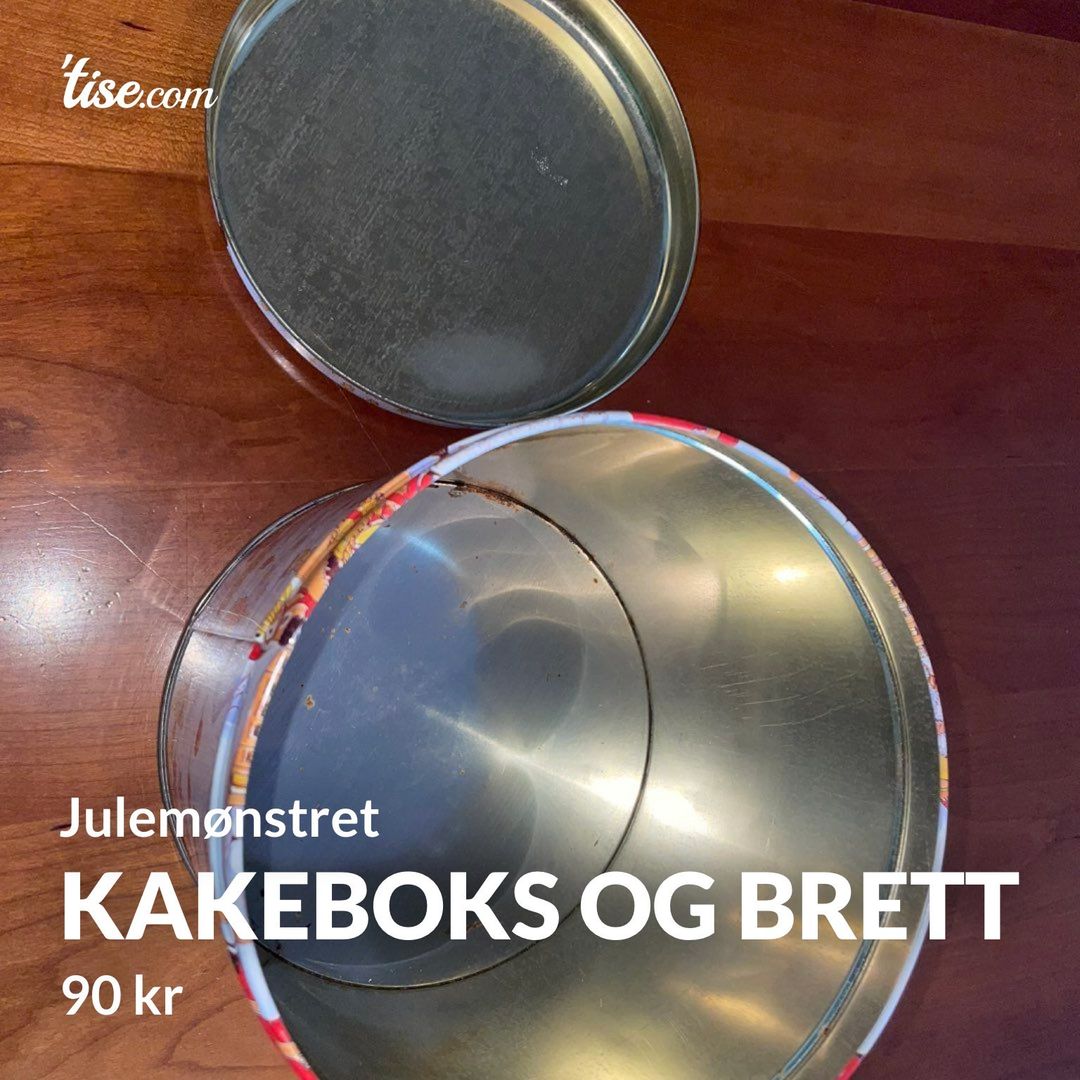 Kakeboks og brett