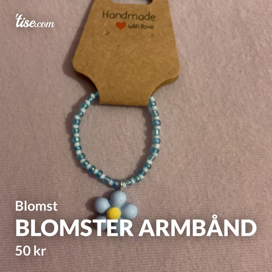 Blomster armbånd