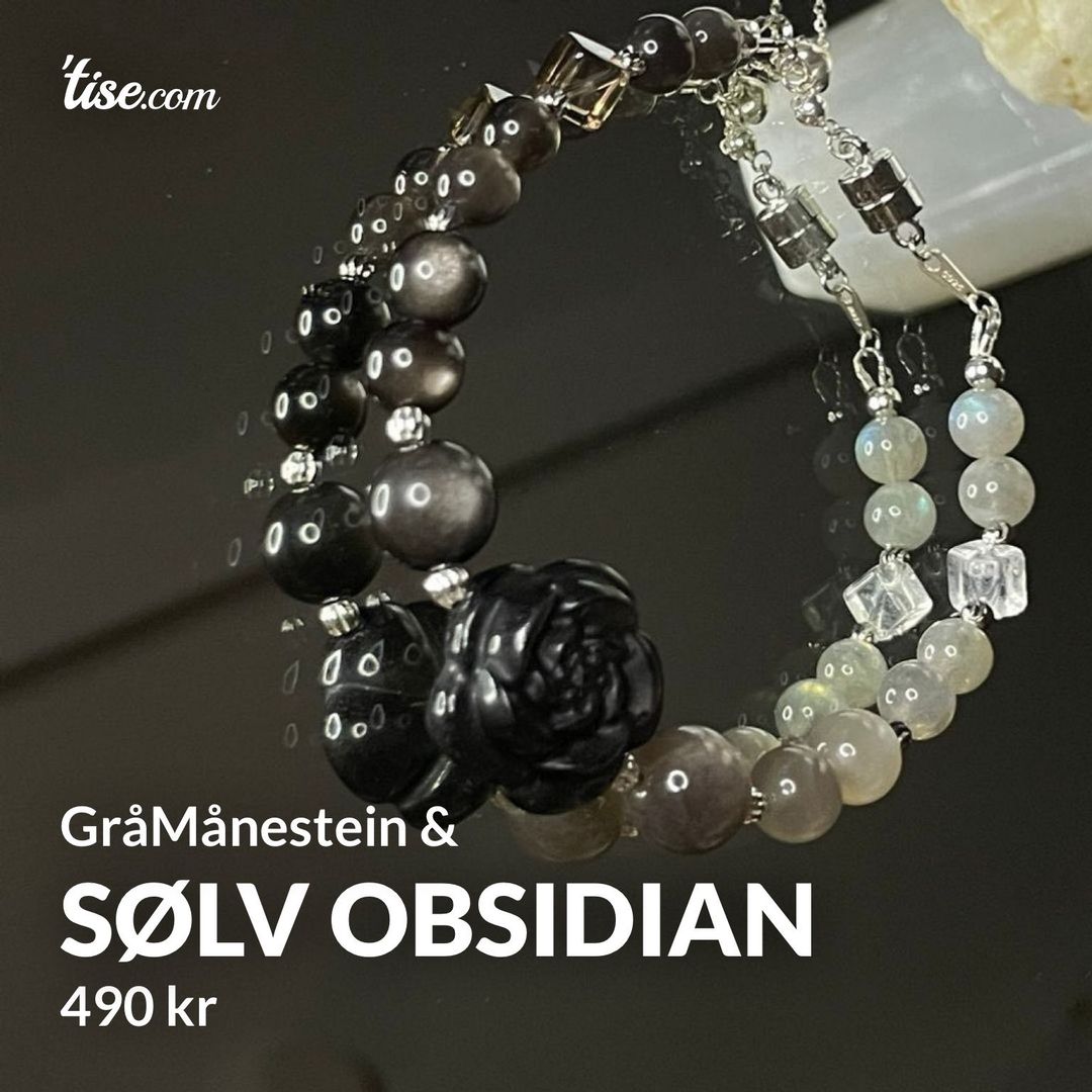 Sølv Obsidian