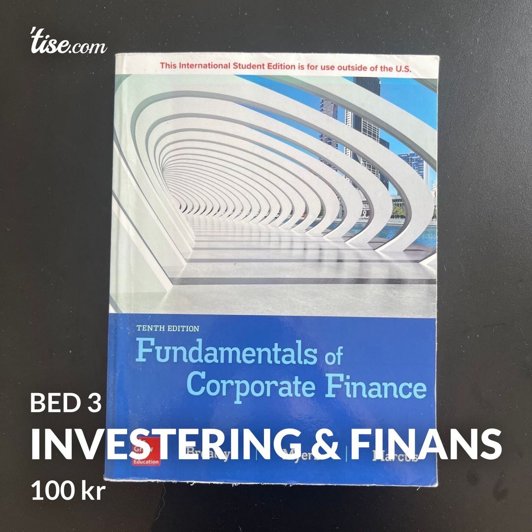 Investering  finans