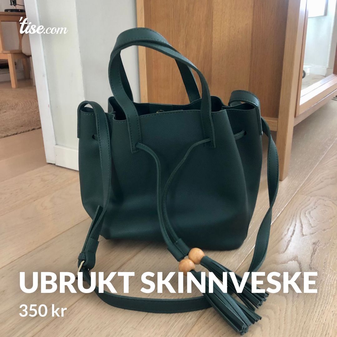 Ubrukt skinnveske