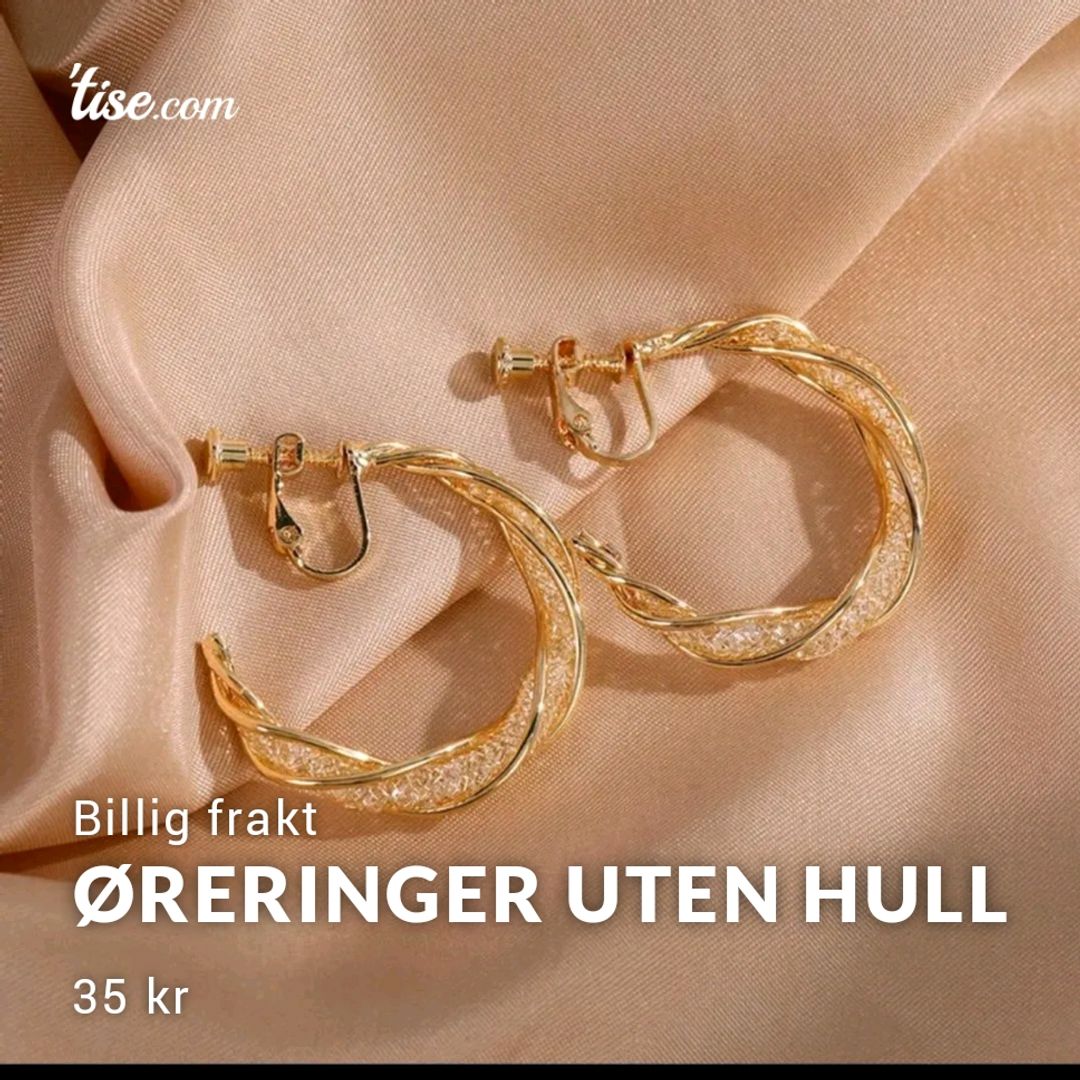 Øreringer Uten Hull