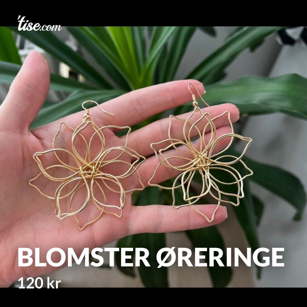 Blomster øreringe