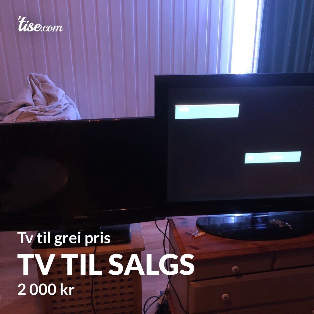 Tv til salgs