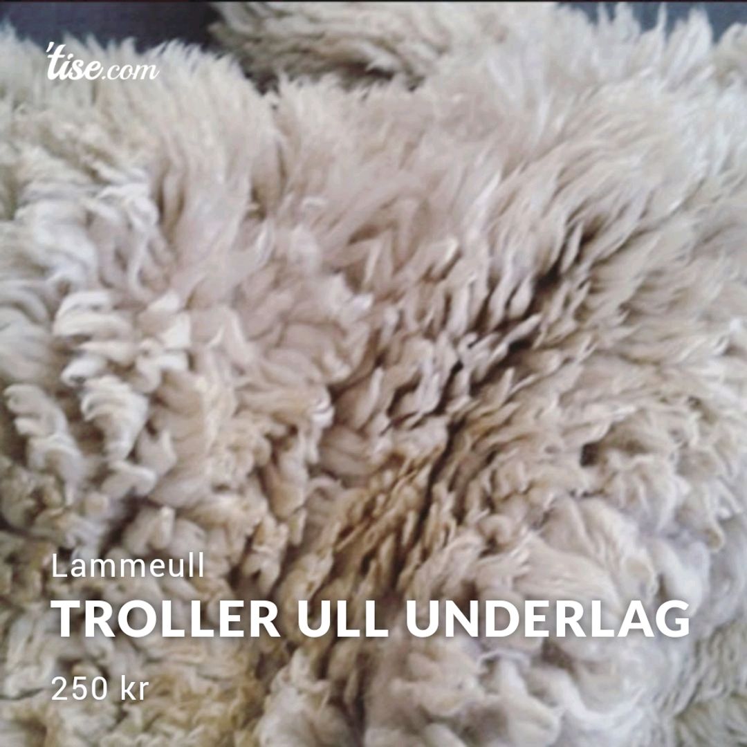 TROLLER ull underlag