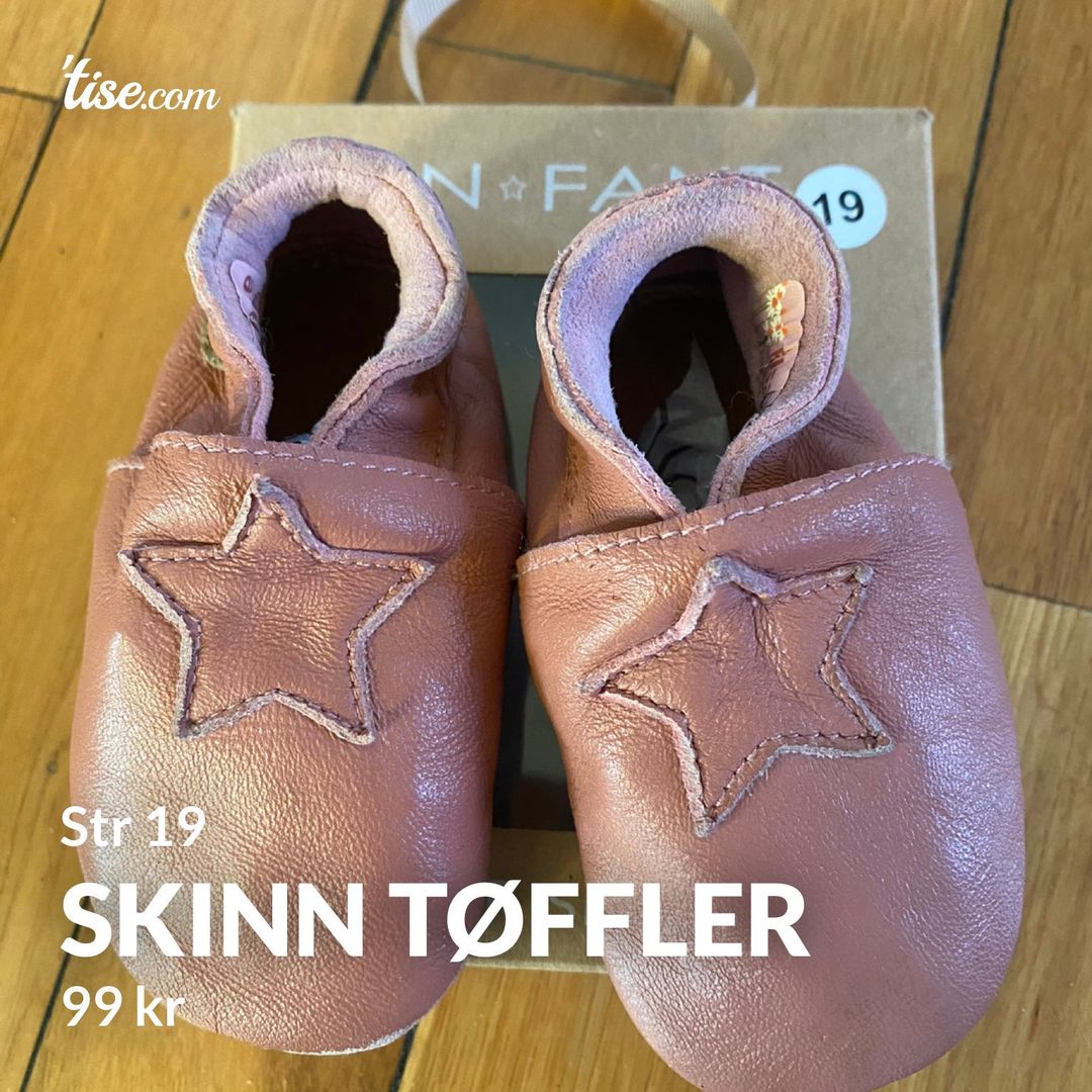 Skinn tøffler