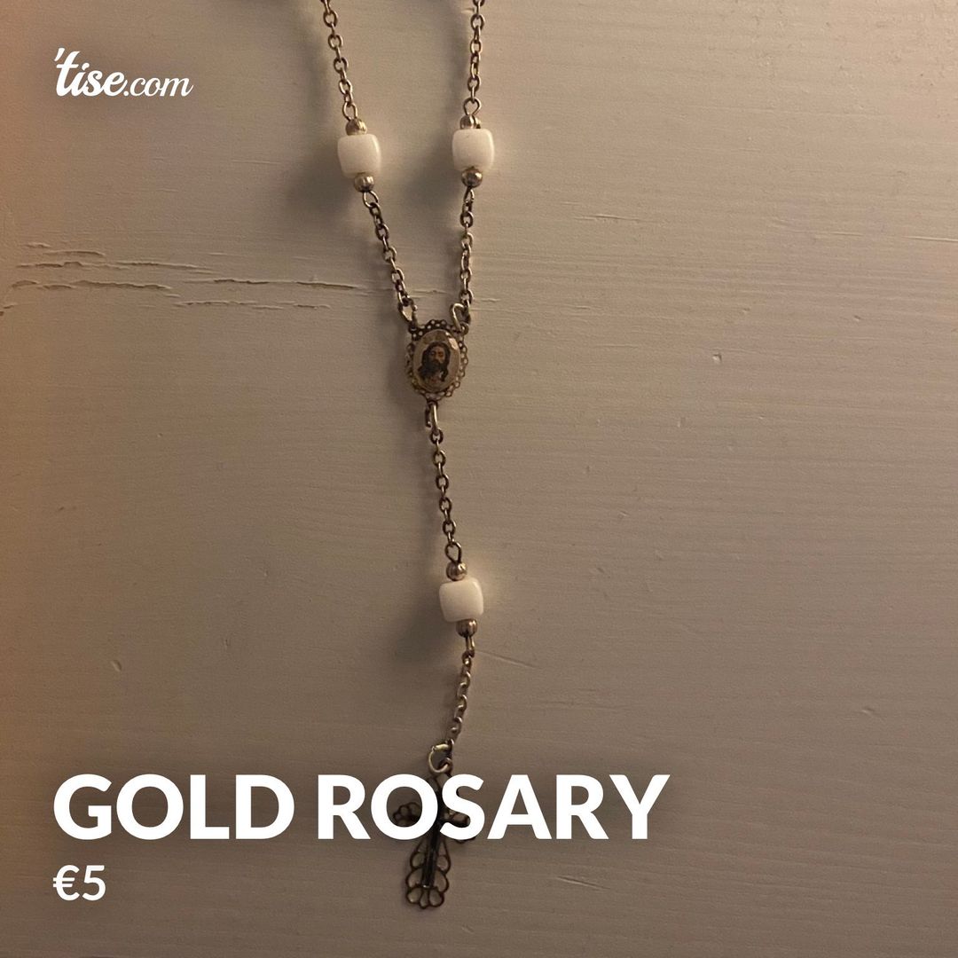 Gold rosary