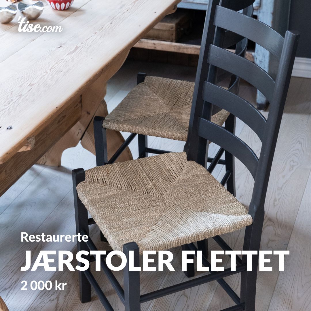 Jærstoler flettet