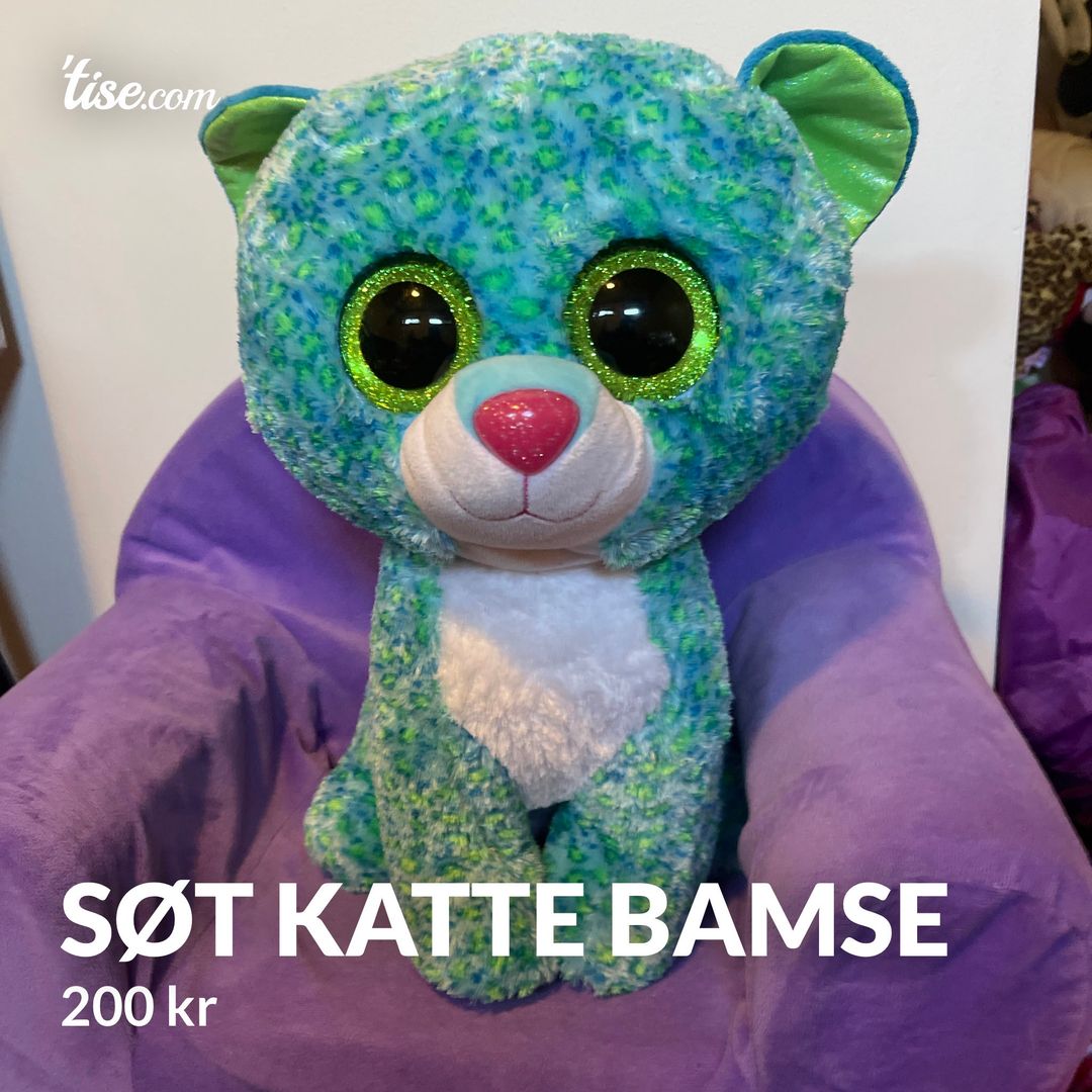 Søt katte bamse