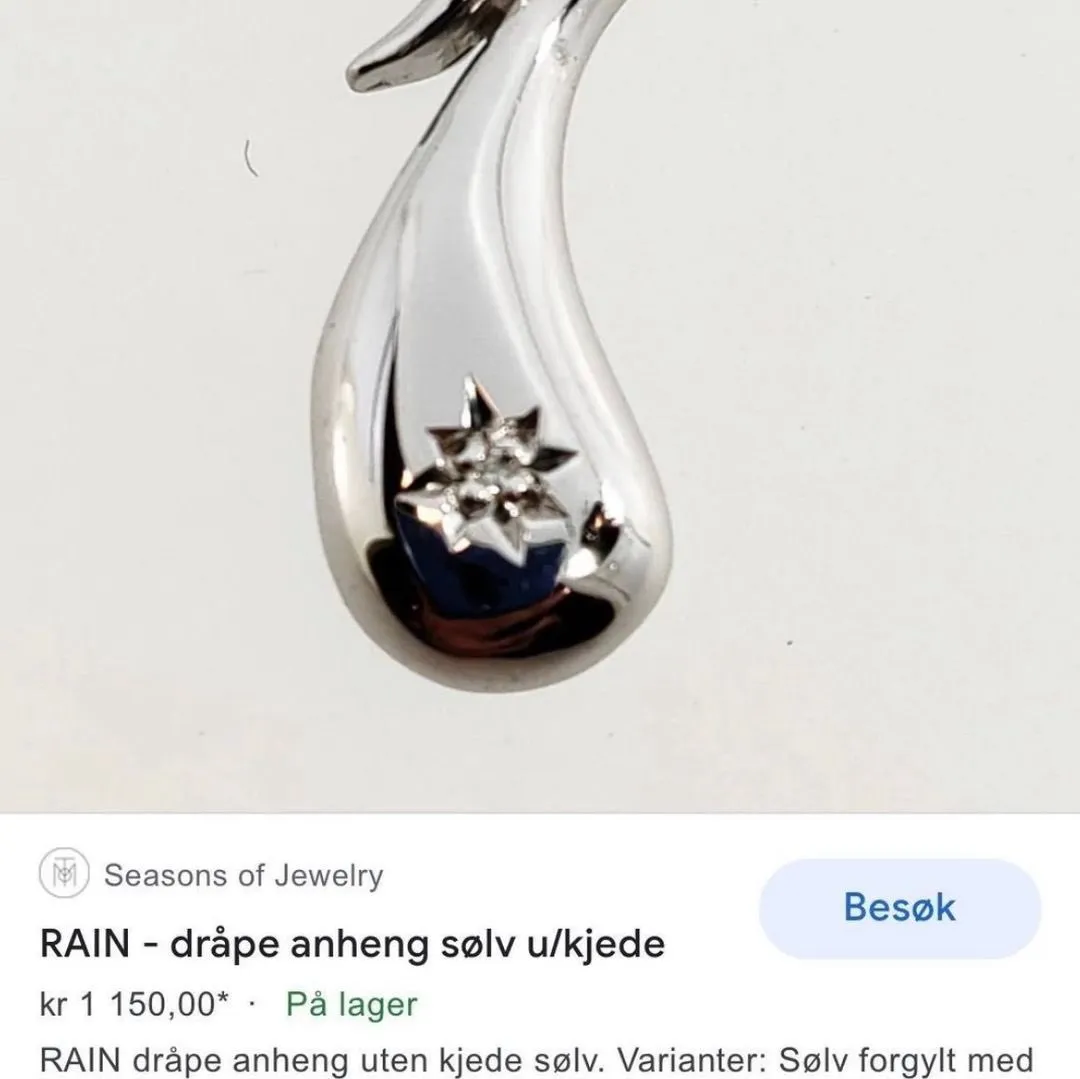 RAIN DRÅPE SMYKKE