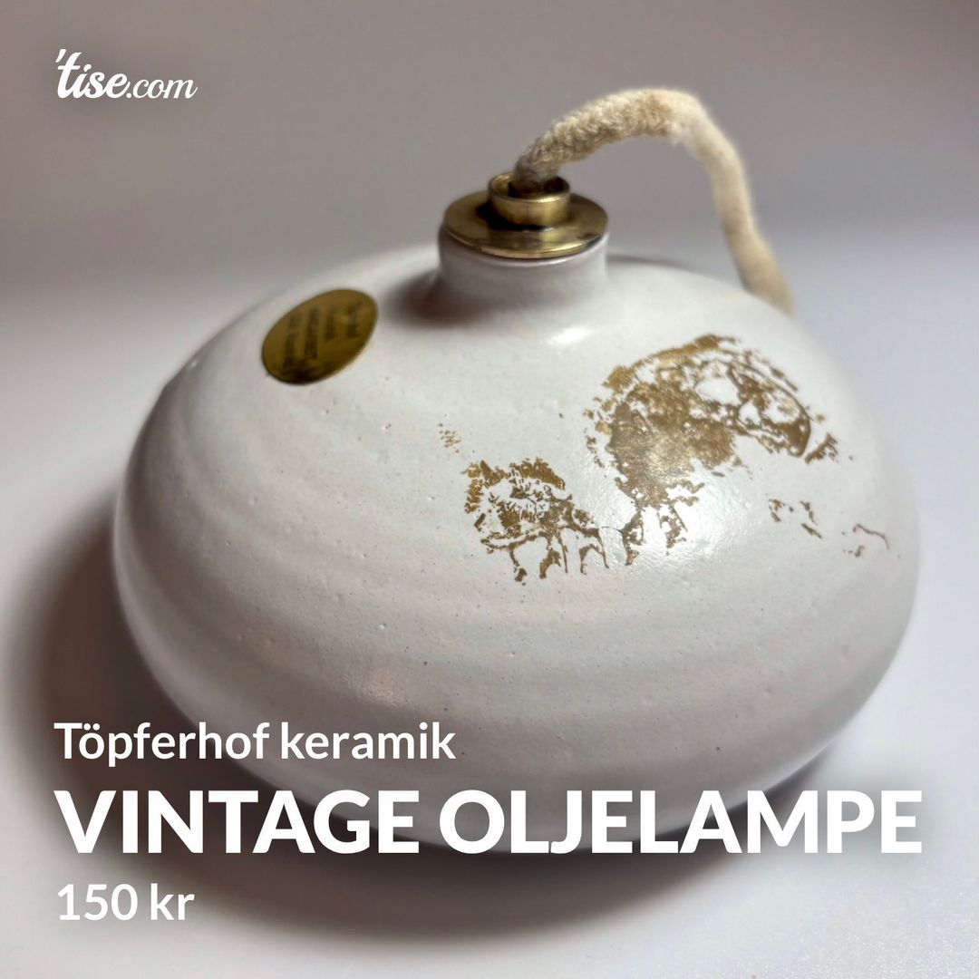 Vintage oljelampe