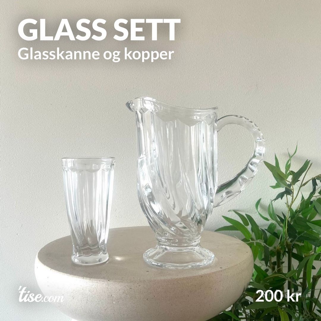 Glass sett