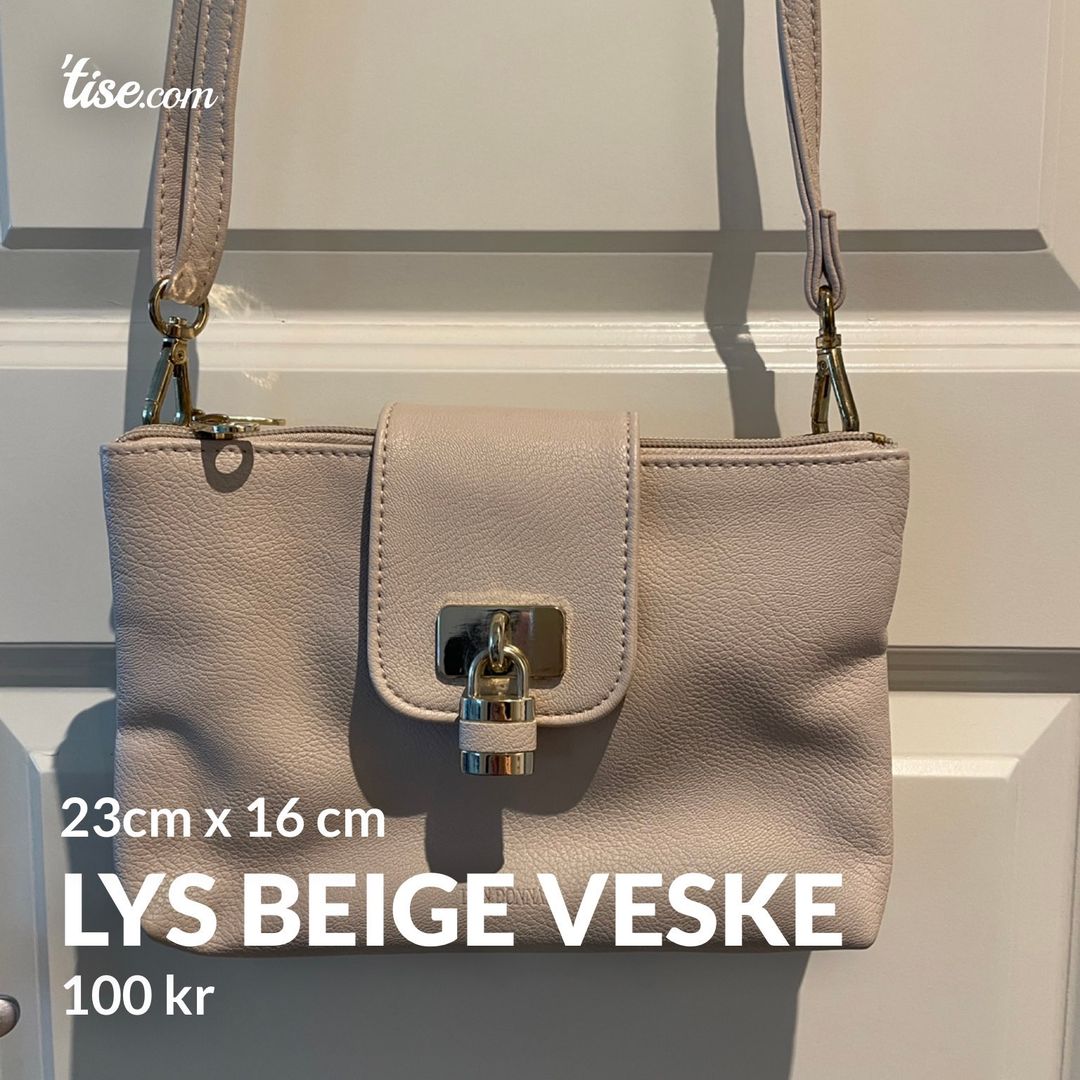 Lys beige veske