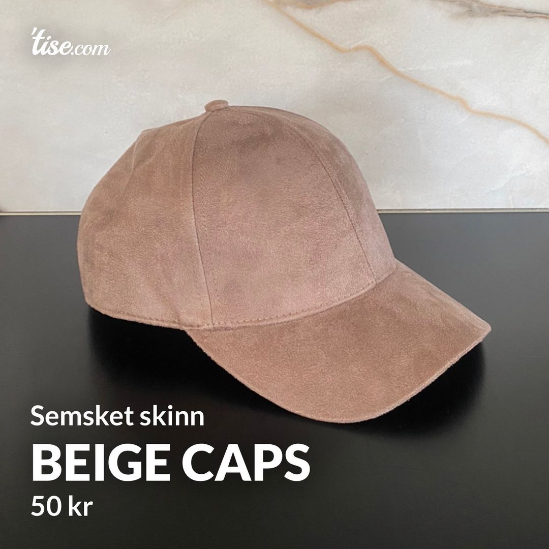 Beige caps