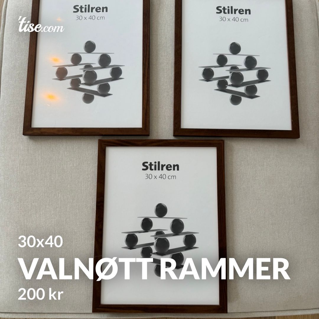 Valnøtt rammer