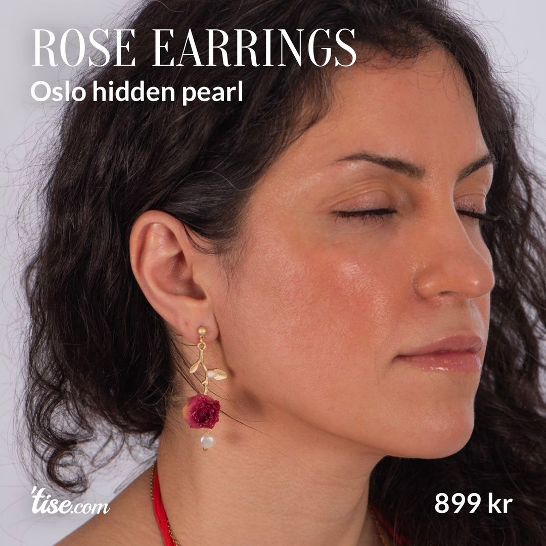 Rose earrings