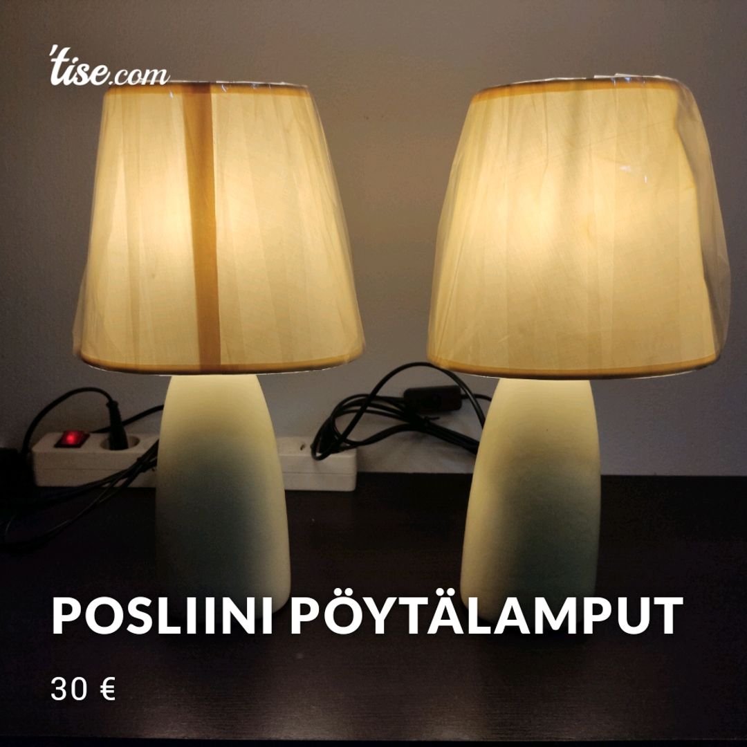 Posliini pöytälamput