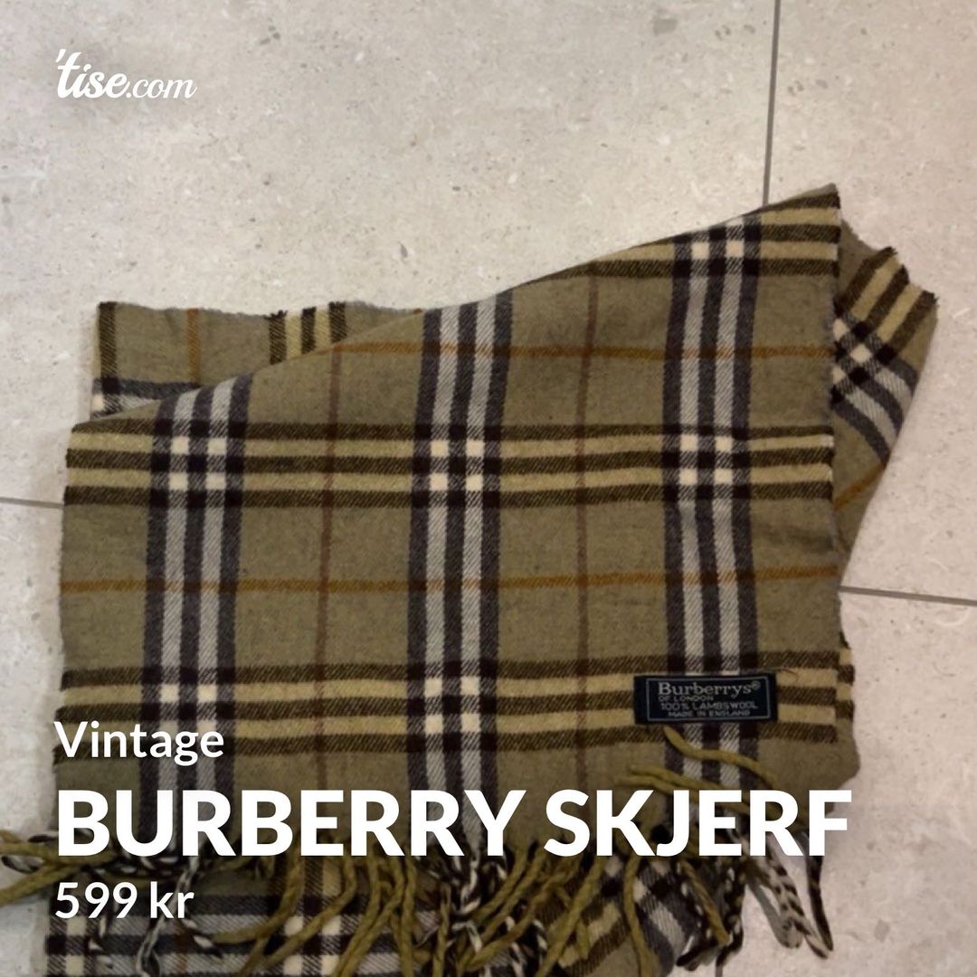 Burberry skjerf