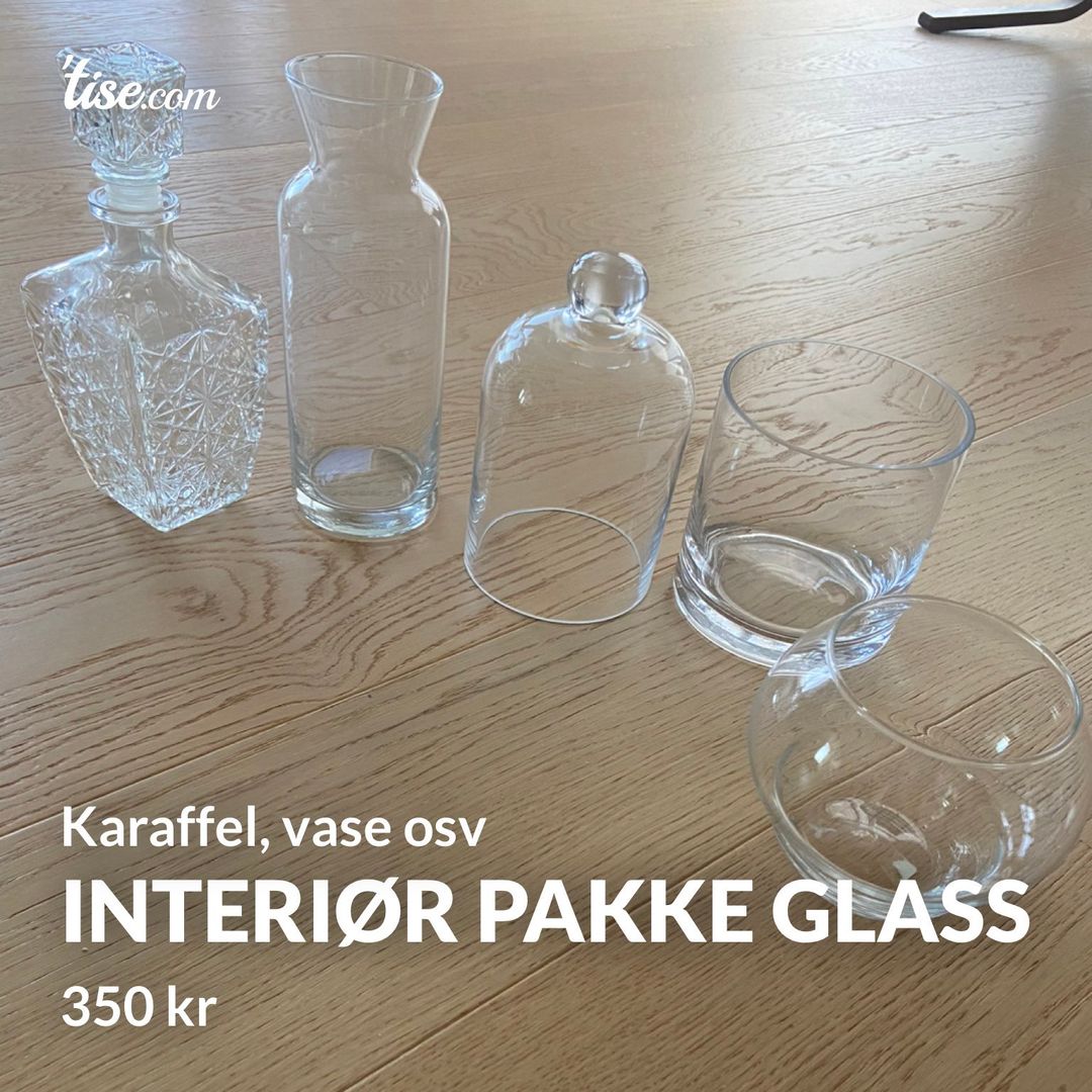 Interiør pakke glass