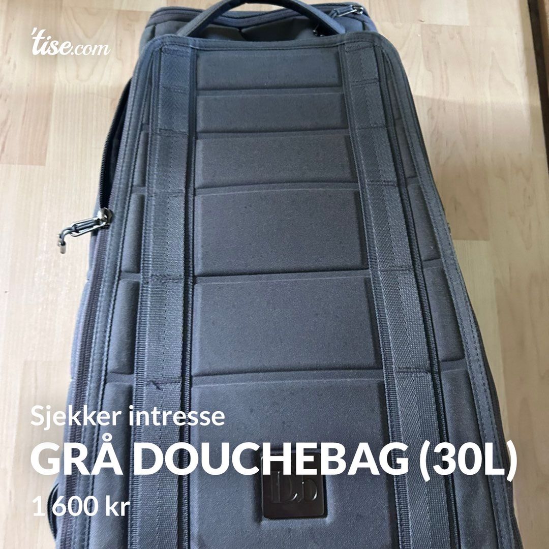 Grå douchebag (30L)