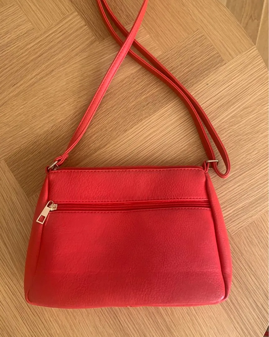 Rød crossbody taske