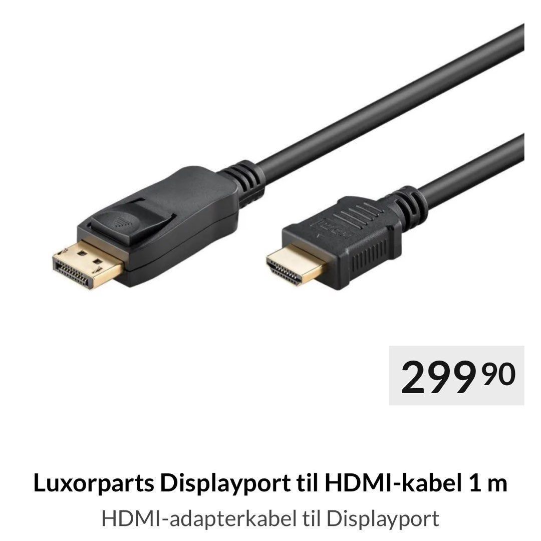 Displayport til HDMI