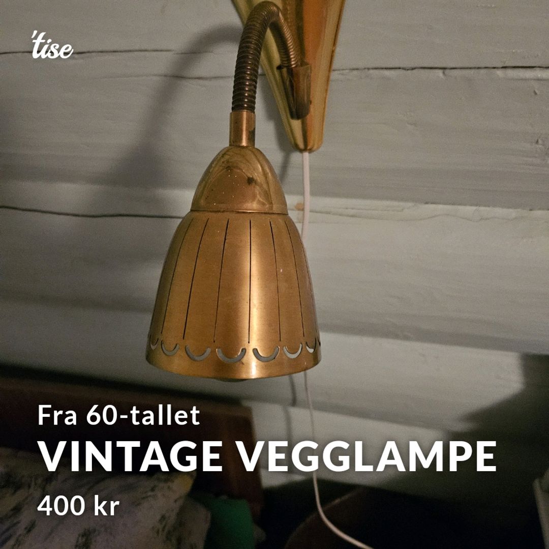 Vintage Vegglampe