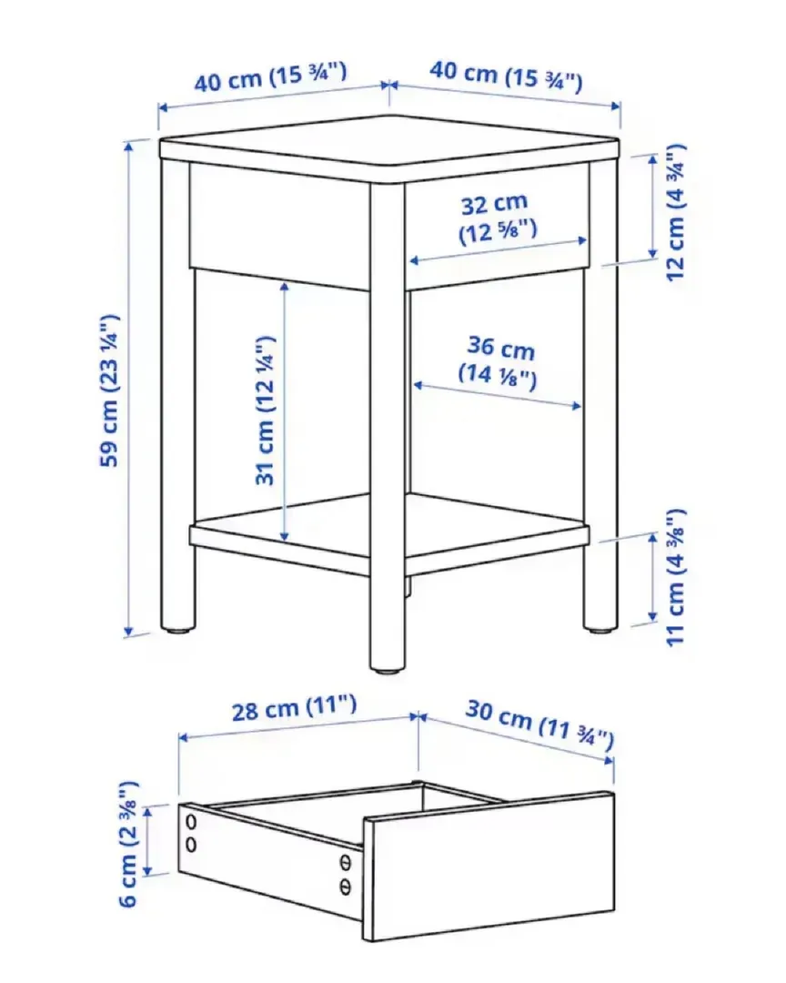 Tonstad nattbord