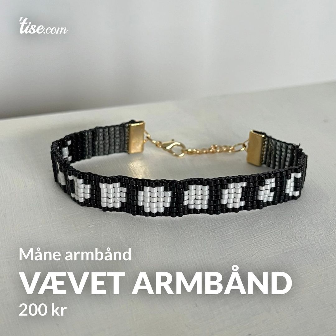 Vævet armbånd